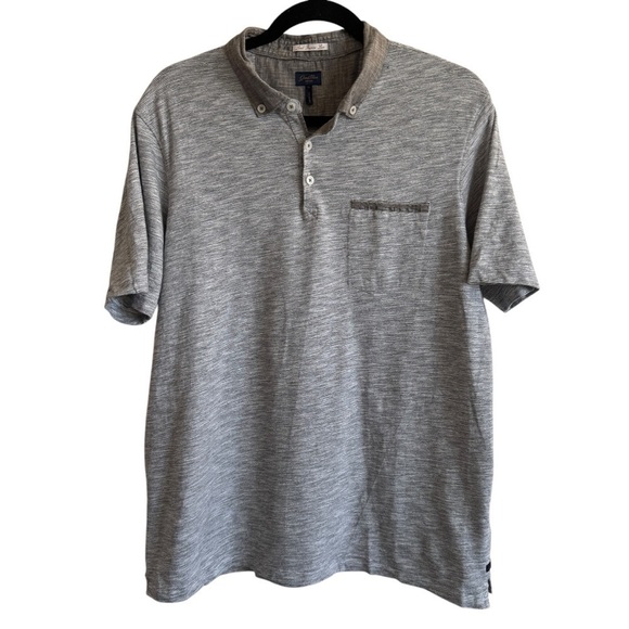 Good Man Brand Other - Good Man Brand Gray Knit 100% Cotton Polo Shirt, Size XL